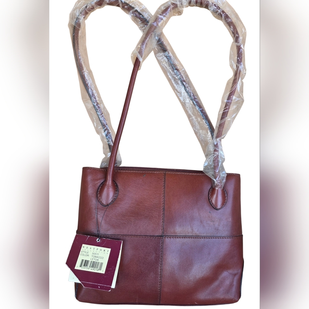 Leather Purse In Tobacco Shade - Picture 2 of 11